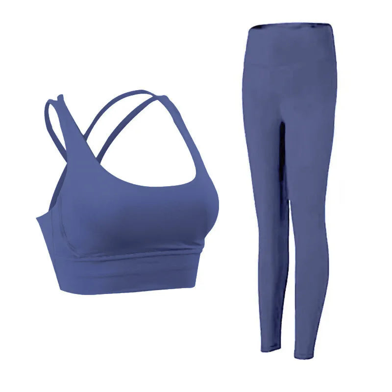 Brassière + legging tenue fitness femme