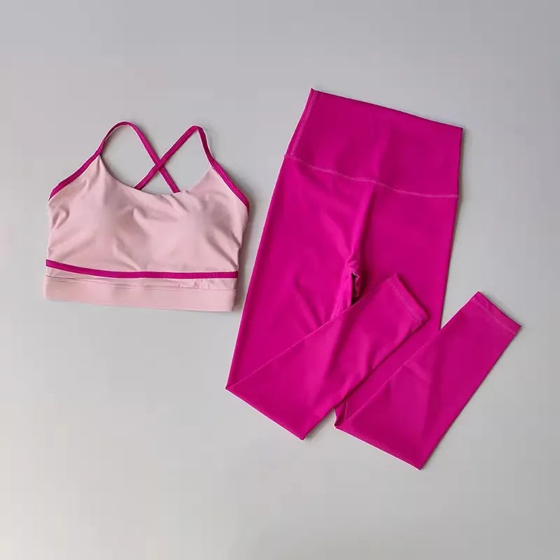 Haut sport femme & legging assorti – ensemble fitness tendance