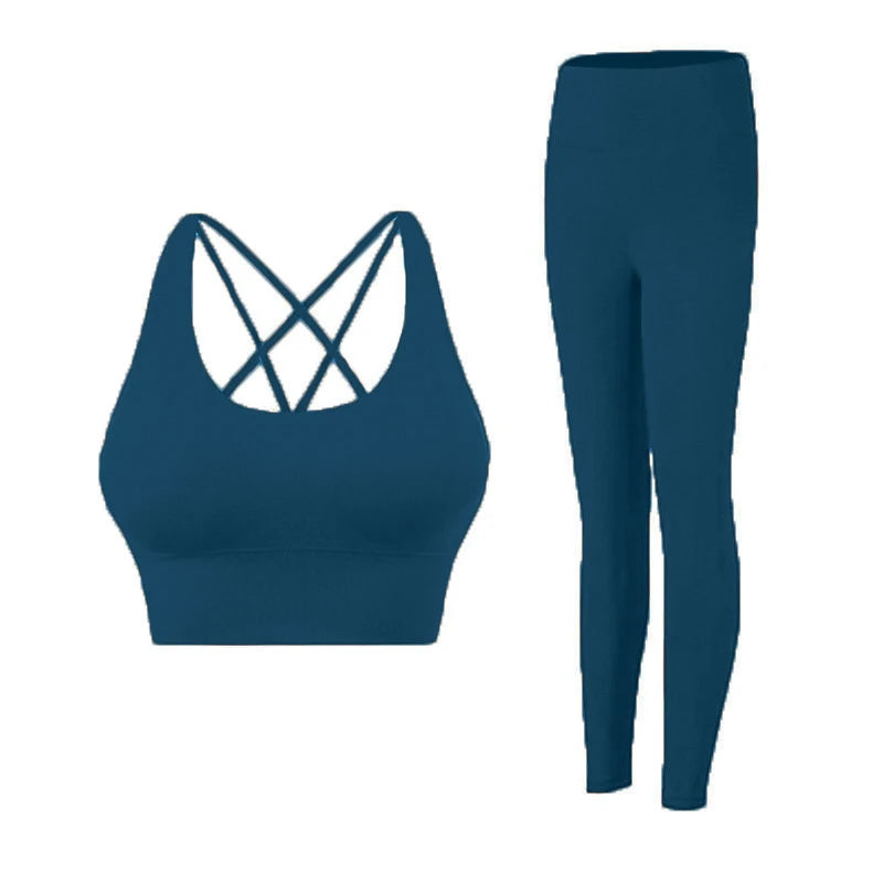 Brassière + legging tenue fitness femme