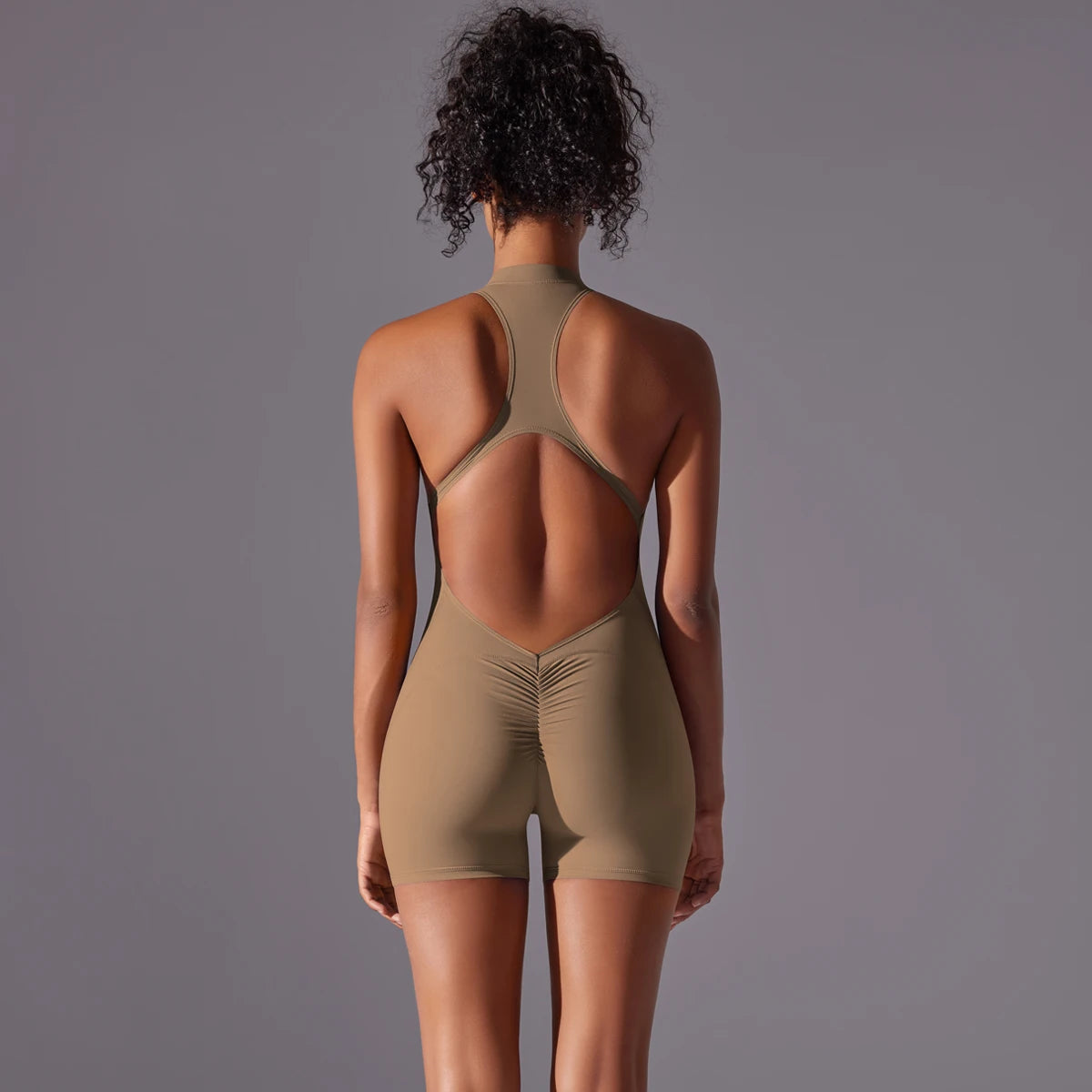 Body zipper / combinaison zipper moulante sport – style une-pièce ajustée