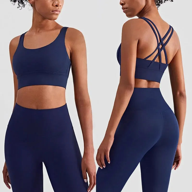 Brassière + legging tenue fitness femme