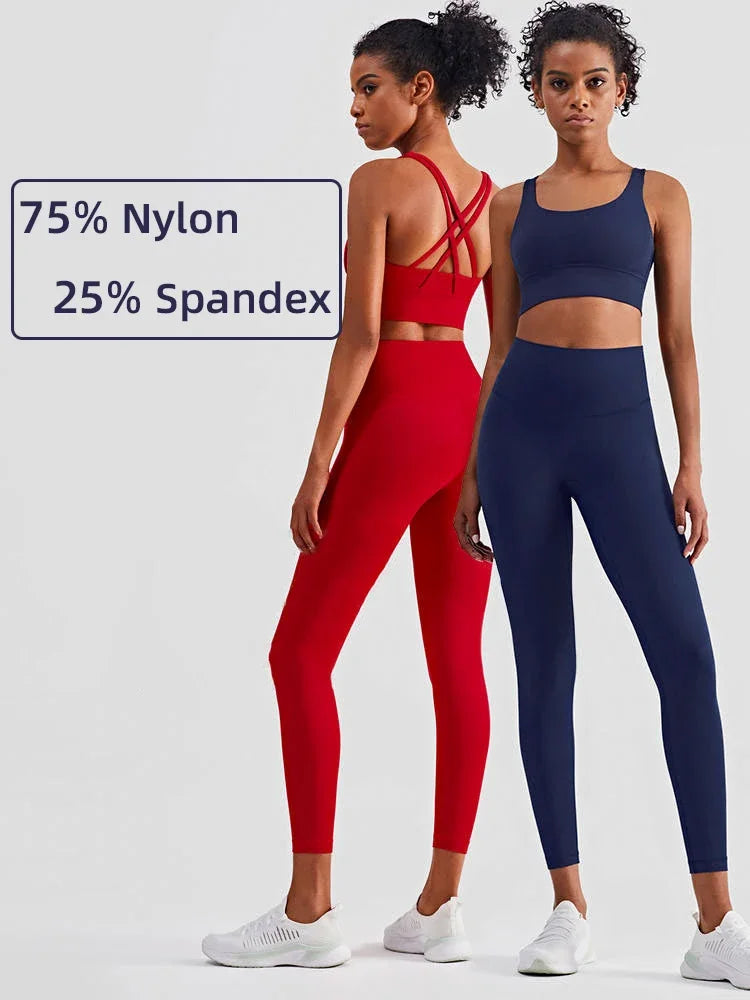 Brassière + legging tenue fitness femme