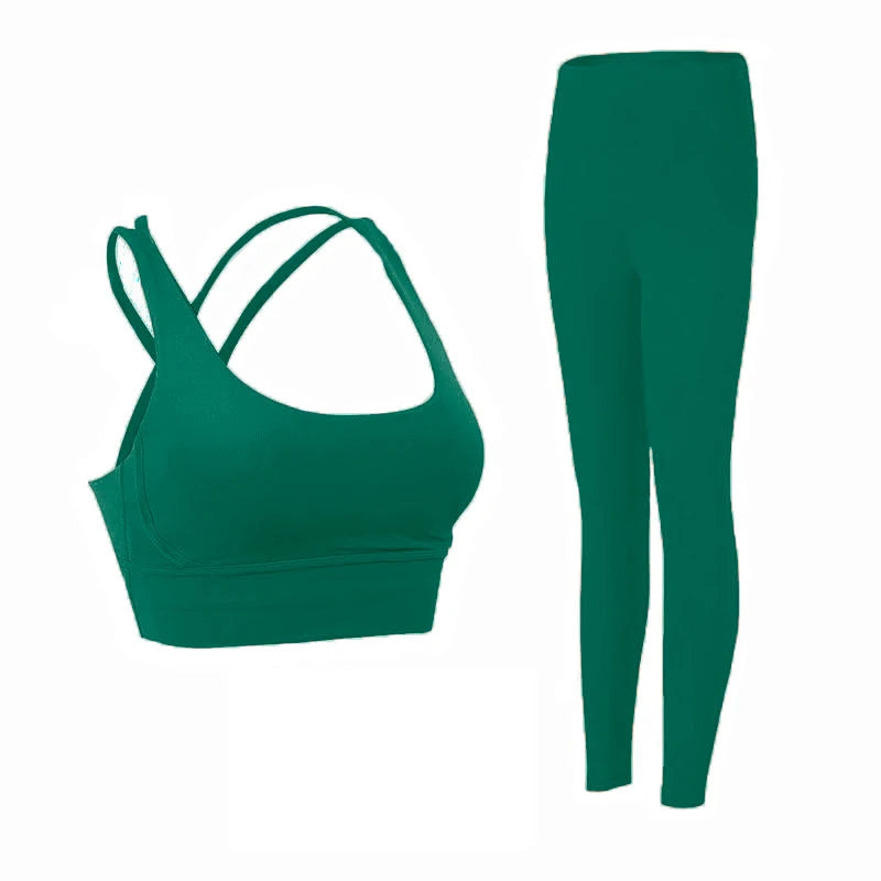 Brassière + legging tenue fitness femme