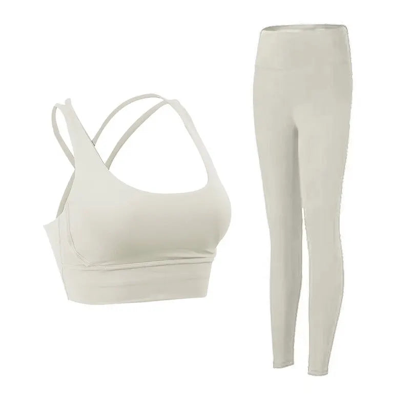 Brassière + legging tenue fitness femme