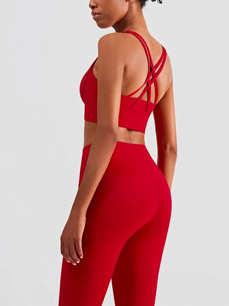 Brassière + legging tenue fitness femme