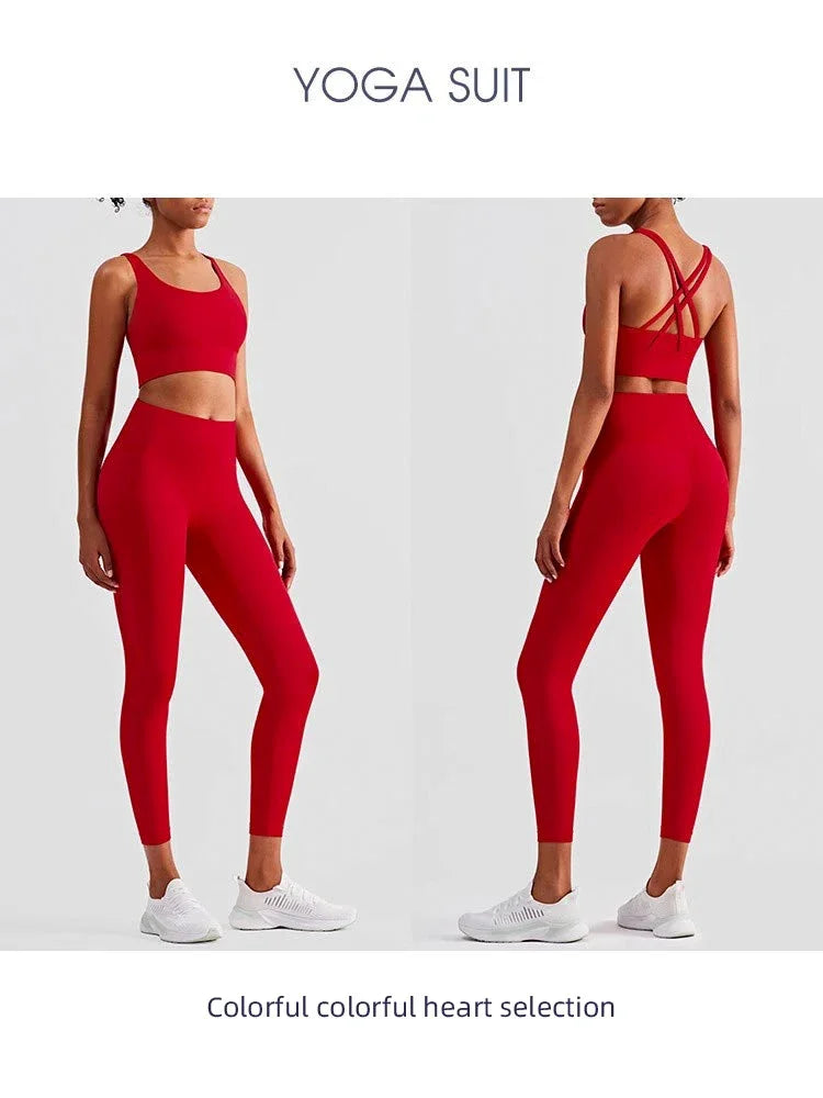 Brassière + legging tenue fitness femme